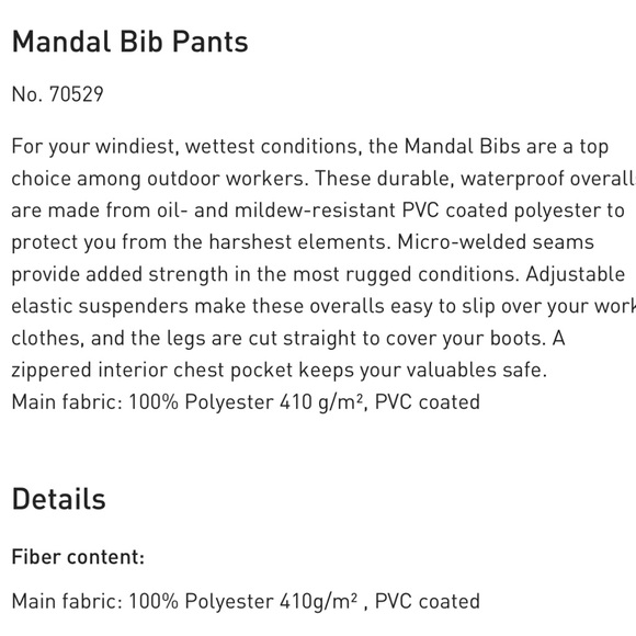 Helly Hansen Mandal Waterproof Set - Picture 12 of 12